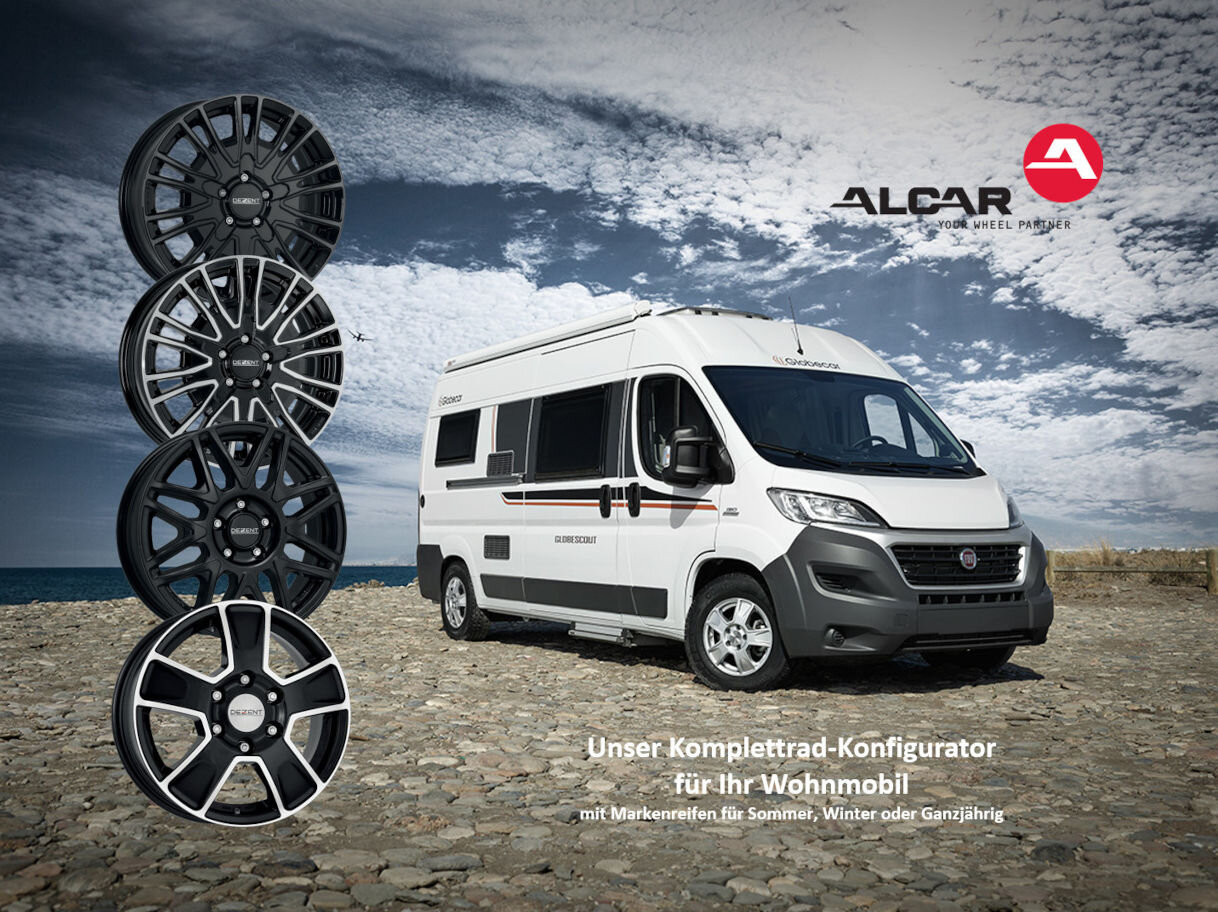Komplettrad-Konfigurator von ALCAR für Wohnmobile und Wohnwagen