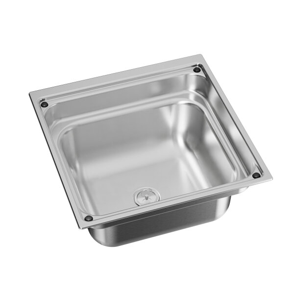 Dometic CVS 1350 Quadrat-Spüle Edelstahl, 350 x 350 mm