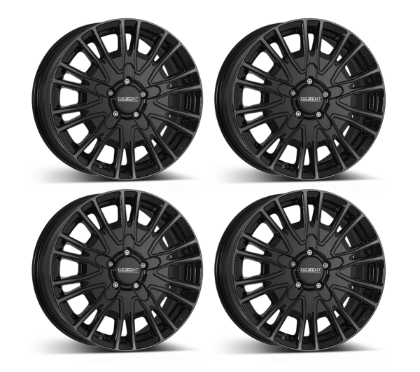4x ALCAR DEZENT KE BLACK Alu-Felgen für Fiat Ducato, 16 Zoll, Light-Fahrwerk