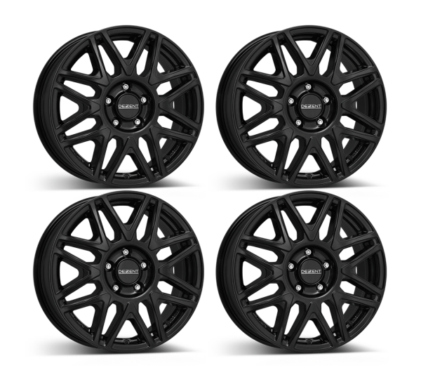 4x ALCAR DEZENT KH BLACK aluminum rims for Fiat Ducato, 16 inch, light chassis