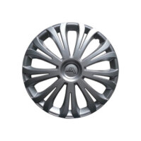4 Stück PKW 15 Zoll Radzierblende NYLON RIVA SILBER...