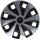 4 pieces VAN 16 inch wheel trim ABS VOLVANO BI COLOUR for steel rims