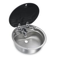 Dometic SNG 420 – Edelstahlspüle mit schwarzer...