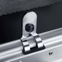 Dometic MO 9722L Gaskochfeld, 2-flammig, mit integrierter Spüle, links & Glasabdeckung schwarz-grau